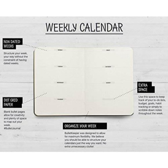 Bullet Keeper Daily Weekly Monthly Undated Planner - Picture 3 of 5